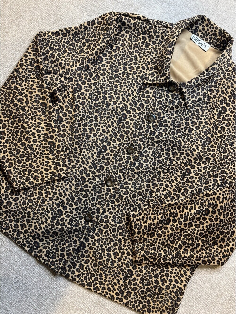 Briggs Women's 2X Light Jacket Blazer Cheetah Print (1099)